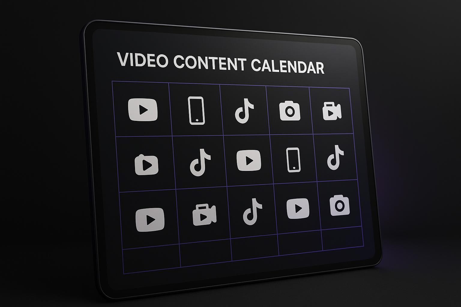 How To Build a Video Content Calendar