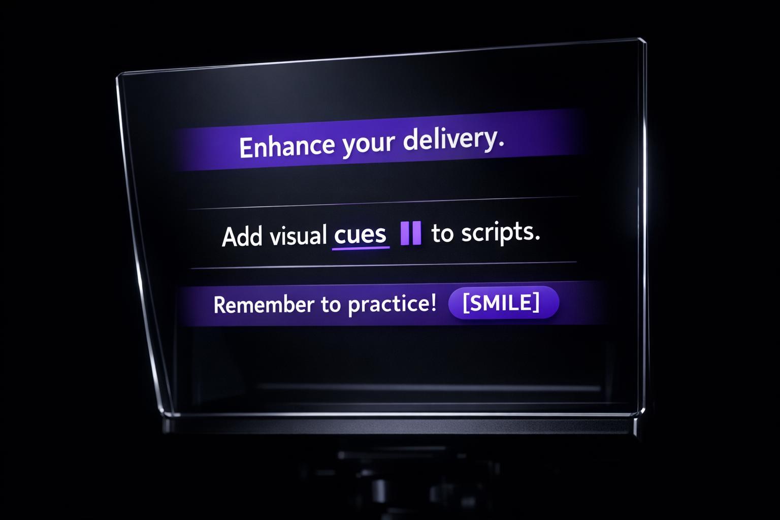 How To Add Visual Cues to Teleprompter Scripts