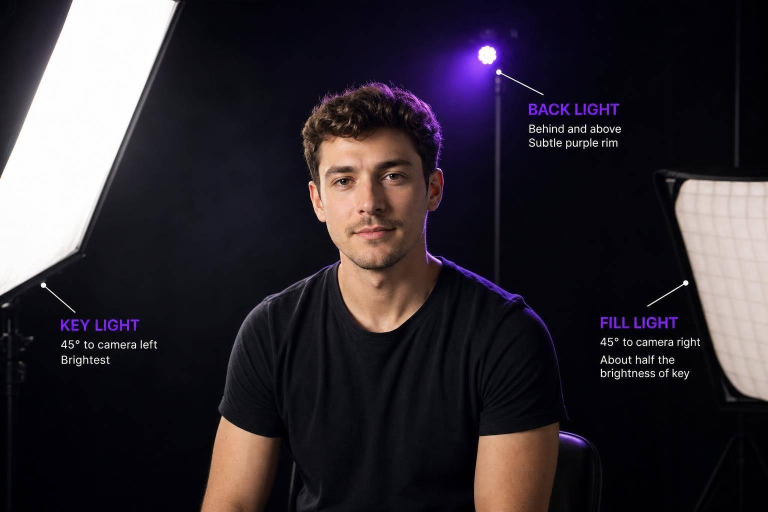 How to Use 3-Point Lighting for Videos