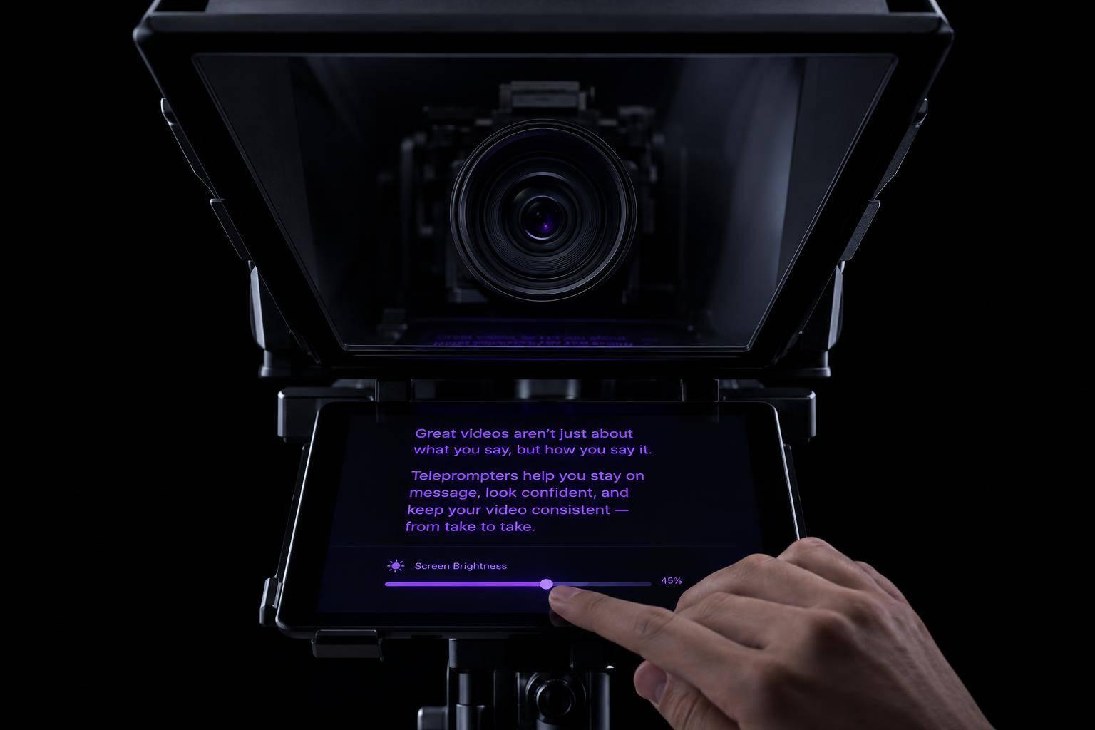 Why Teleprompter Glare Hurts Video Consistency